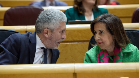 El ministro del Interior de España, Fernando Grande-Marlaska y la ministra de Defensa, Margarita Robles.
