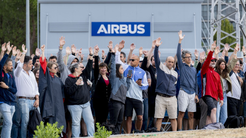 Imagen archivo empleados de Airbus.