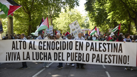 palestina-manifestación Las reivindicaciones planteadas por la plataforma buscan aumentar la presión sobre Israel.