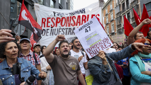 Manifestación en el Congreso, este viernes. Manifestación en el Congreso, este viernes.