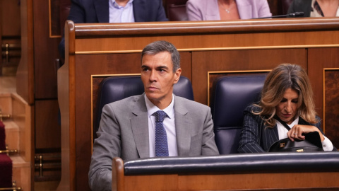 Pedro Sánchez, al ple del Congrés que ha tombat aquest divendres els decrets d'habitatge. 02/10/2026 Pedro Sánchez, al ple del Congrés que ha tombat aquest divendres els decrets d'habitatge.