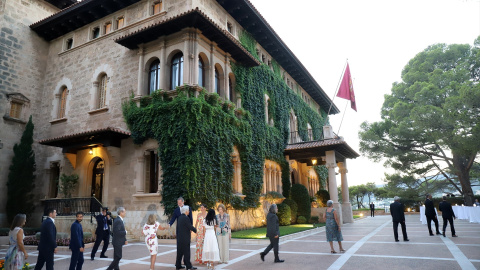 Recepción real en el palacio de Marivent, en Mallorca, en el verano de 2022. Recepción real en el palacio de Marivent, en Mallorca, en el verano de 2022.