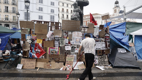 Acampada en la Puerta del Sol, Madrid. Acampada en la Puerta del Sol, Madrid.