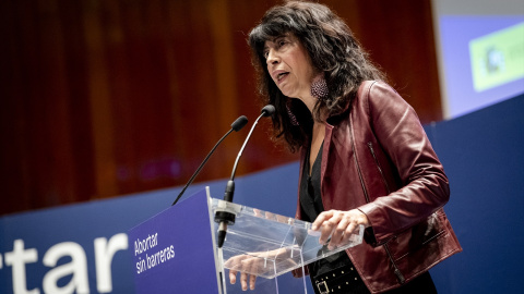 La ministra de Igualdad, Ana Redondo, interviene durante el acto ‘Abortar sin barreras: del reconocimiento del derecho a la garantía efectiva del acceso’, en la sede del Ministerio de Sanidad, a 28 de septiembre de 2026, en Madrid La ministra de Igualdad, Ana Redondo, interviene durante el acto ‘Abortar sin barreras: del reconocimiento del derecho a la garantía efectiva del acceso’, en la sede del Ministerio de Sanidad, a 28 de septiembre de 2026, en Madrid