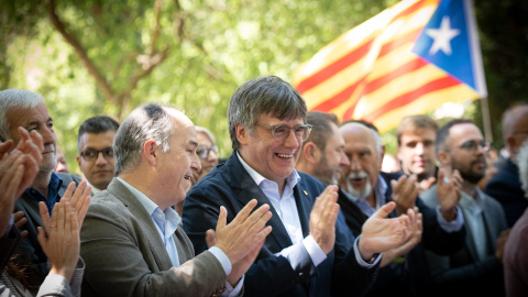 Jordi Turull y Carles Puigdemont en una foto de archivo.