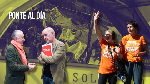 Fotomontaje con las imágenes de Pepe Álvarez, Unai Sordo, Valeria Racu y Alicia del Rio.