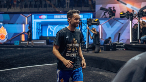 El youtuber y streamer, TheGrefg tras ganar la final de la Kings League 2024.