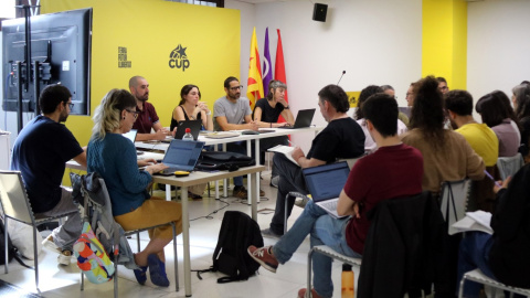 La reunió de la Mesa Nacional de la CUP celebrada aquest dissabte a Barcelona. 10/10/2026 La reunió de la Mesa Nacional de la CUP celebrada aquest dissabte a Barcelona.