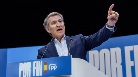 Alberto Núñez Feijóo, en Ifema, este sábado.