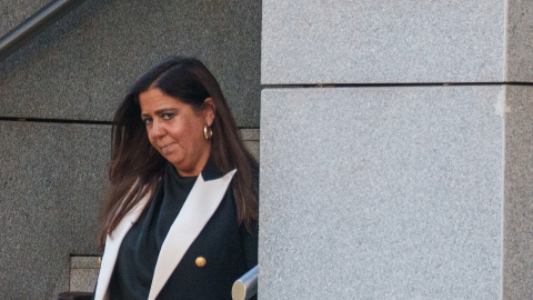 La jueza que investigó al hermano de Pedro Sánchez, Beatriz Biedma, a su salida de la Audiencia Nacional, a 8 de octubre de 2026. La jueza que investigó al hermano de Pedro Sánchez, Beatriz Biedma, a su salida de la Audiencia Nacional, a 8 de octubre de 2026.