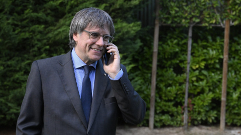 El presidente de Junts per Catalunya, Carles Puigdemont, el pasado 6 de octubre en Waterloo (Bélgica). El presidente de Junts per Catalunya, Carles Puigdemont, el pasado 6 de octubre en Waterloo (Bélgica).