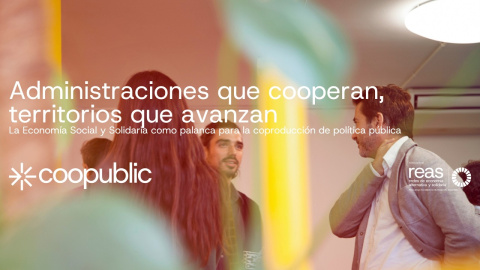 Foro Estatal COOPUBLIC: Administraciones que cooperan, territorios que avanzan Foro Estatal COOPUBLIC: Administraciones que cooperan, territorios que avanzan
Desde REAS Red organizamos este Foro Estatal que reúne a Administraciones públicas, entidades de la Economía Social y Solidaria y agentes sociales de todo el Estado. La jornada gira en torno a la presentación de los principales insumos generados por el proyecto COOPUBLIC y a una mesa de debate político-social con representantes de varios ministerios y de organizaciones sociales. A partir de las conclusiones recogidas en los foros territoriales realizados en el marco del proyecto y del trabajo que se realizará durante la jornada, se construirá una hoja de ruta compartida con las principales estrategias y medidas de cooperación público-comunitaria para el fomento de la Economía Social y Solidaria.
Toda la información de Coopublic aquí: https://reas.red/coopublic/