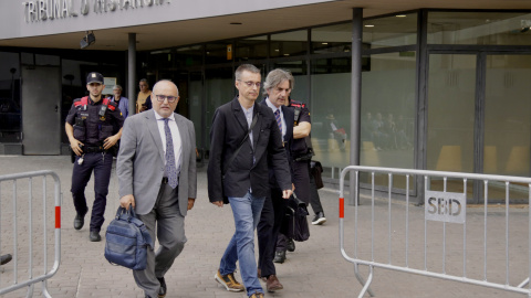 Santi Laiglesia, a la sortida dels Jutjats de Sabadell Santi Laiglesia, a la sortida dels Jutjats de Sabadell