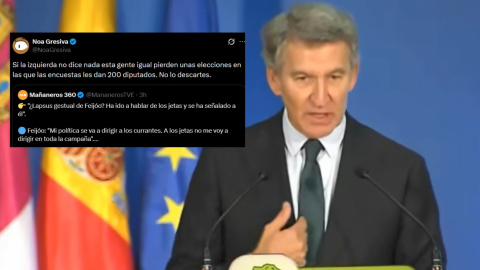 El nuevo lapsus de Alberto Núñez Feijóo: habla de "jetas" y se señala a sí mismo.