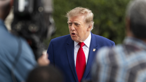 Donald Trump, este viernes, en Washington DC. Donald Trump, este viernes, en Washington DC.