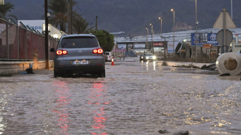 Lluvias en El Ejido (Almería) este sábado 17 de octubre.