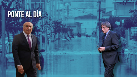 Fotomontaje con las imágenes de José Ignacio Landaluce y Carles Puidemont. Fotomontaje con las imágenes de José Ignacio Landaluce y Carles Puidemont.