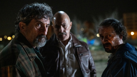 Luis Zahera, Roberto Álamo y Luis Callejo, protagonistas de 'Leones en invierno'.