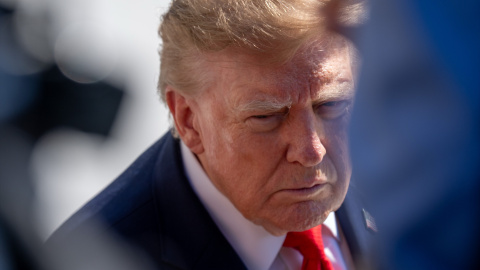 Donald Trump en una rueda de prensa.