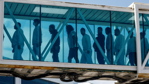 Imagen de archivo de migrantes venezolanos llegando al Aeropuerto internacional Simón Bolivar, en Maiquetia (Venezuela).