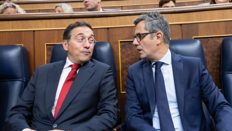 Los ministros Félix Bolaños y José Manuel Albares El ministro de Asuntos Exteriores, Unión Europea y Cooperación, José Manuel Albares, y el ministro de la Presidencia, Justicia y Relaciones con las Cortes, Félix Bolaños.