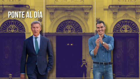 Fotomontaje con las imágenes de Alberto Núñez Feijóo y Pedro Sánchez.