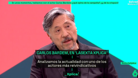 Carlos Bardem en 'Lasexta Xplica', este sábado.