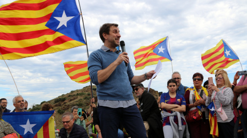 Toni Comín al Memorial de l'Exili de Portbou aquest diumenge Toni Comín al Memorial de l'Exili de Portbou aquest diumenge