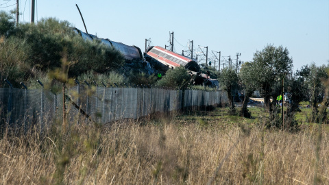 toledo-accidente Uno de los trenes accidentados en Urda.