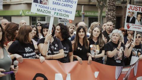 Imagen de archivo de una manifestación para denunciar "la impunidad de Mazón" en València.