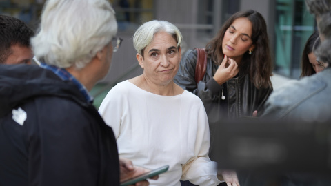 Ada Colau La candidata de Frente Amplio al Congreso, Ada Colau, ofrece declaraciones a los medios.