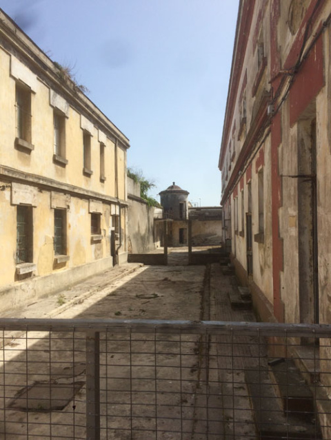Torre de vigilancia de la antigua prisión provincial de A Coruña. CRISTINA FALLARÁS