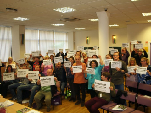 Sindicato UNISON, Ayuntamiento de Glasgow: Foto Catalan Defence Committee Scotland Sindicato UNISON, Ayuntamiento de Glasgow: Foto Catalan Defence Committee Scotland