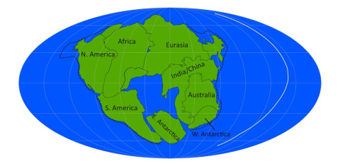 Pangea Última, formado por el cierre del océano Atlántico. Pangea Última, formado por el cierre del océano Atlántico.