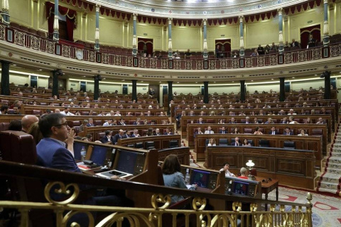 Vista del pleno del Congreso  de los Diputados. EFE