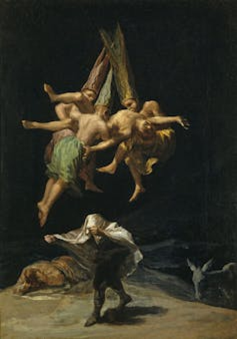 Vuelo de brujas de Francisco de Goya.Wikimedia Commons Vuelo de brujas de Francisco de Goya.Wikimedia Commons
