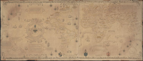 Reproducción del gran mapa de Diego Ribero de 1529. National Library of Australia/Wikimedia Commons Reproducción del gran mapa de Diego Ribero de 1529. National Library of Australia/Wikimedia Commons