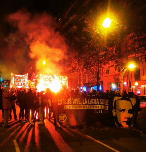  Manifestación en recuerdo a Carlos Palomino celebrada en Madrid