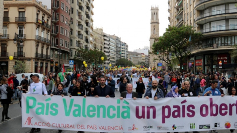Manifestación por la cultura en País Valencià. EFE Manifestación por la cultura en País Valencià. EFE