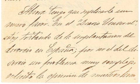 Carta de Carmen de Burgos. Fondo epistolar de la Casa-Museo Unamuno - Universidad de Salamanca, Author provided Carta de Carmen de Burgos. Fondo epistolar de la Casa-Museo Unamuno - Universidad de Salamanca, Author provided