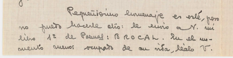 Carta de Carmen Conde. Fondo epistolar de la Casa-Museo Unamuno - Universidad de Salamanca., Author provided Carta de Carmen Conde. Fondo epistolar de la Casa-Museo Unamuno - Universidad de Salamanca., Author provided
