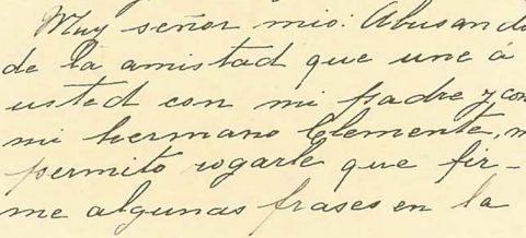 Carta de Augusta Palma. Fondo epistolar de la Casa-Museo Unamuno - Universidad Salamanca, Author provided Carta de Augusta Palma. Fondo epistolar de la Casa-Museo Unamuno - Universidad Salamanca, Author provided
