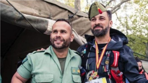 Santiago Abascal, tras participan en 2018 en la prueba atlética 101 kilómetros que organiza la Legión.