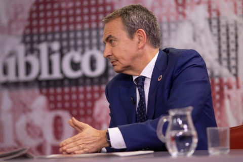  El expresidente José Luis Rodríguez Zapatero en una entrevista en 'Público'.- CHRISTIAN GONZÁLEZ