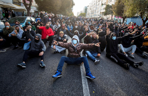  Los trabajadores del sector del metal durante una manifestación en los últimos días.- EFE