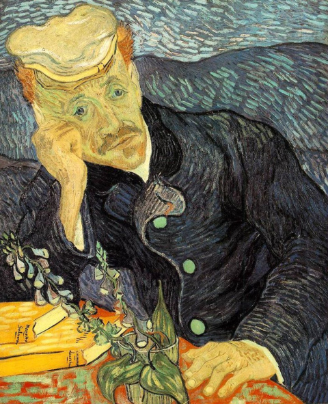 Retrato del doctor Gachet (Vincent van Gogh,1890). Wikimedia Commons