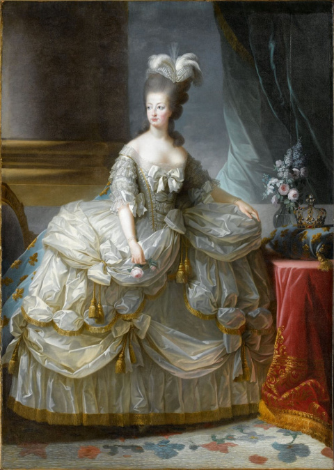 Maria Antonieta, reina de Francia (Élisabeth Louise Vigée Le Brun, 1778). Wikimedia Commons / Palacio de Versalles