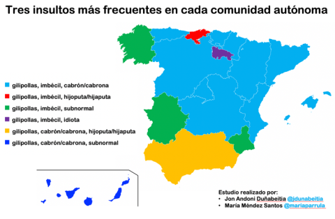 Mapa de insultos.
