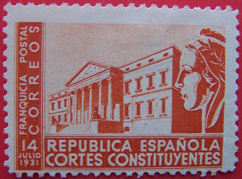 Franquicia postal de las Cortes Constituyentes, 1931.