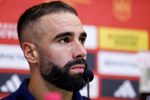 Daniel Carvajal asiste a su rueda de prensa durante la concentración de la Selección Española en la Ciudad del Fútbol el 6 de septiembre de 2023, en Las Rozas, Madrid, España.- Oscar J. Barroso / Afp7 / Europa Press